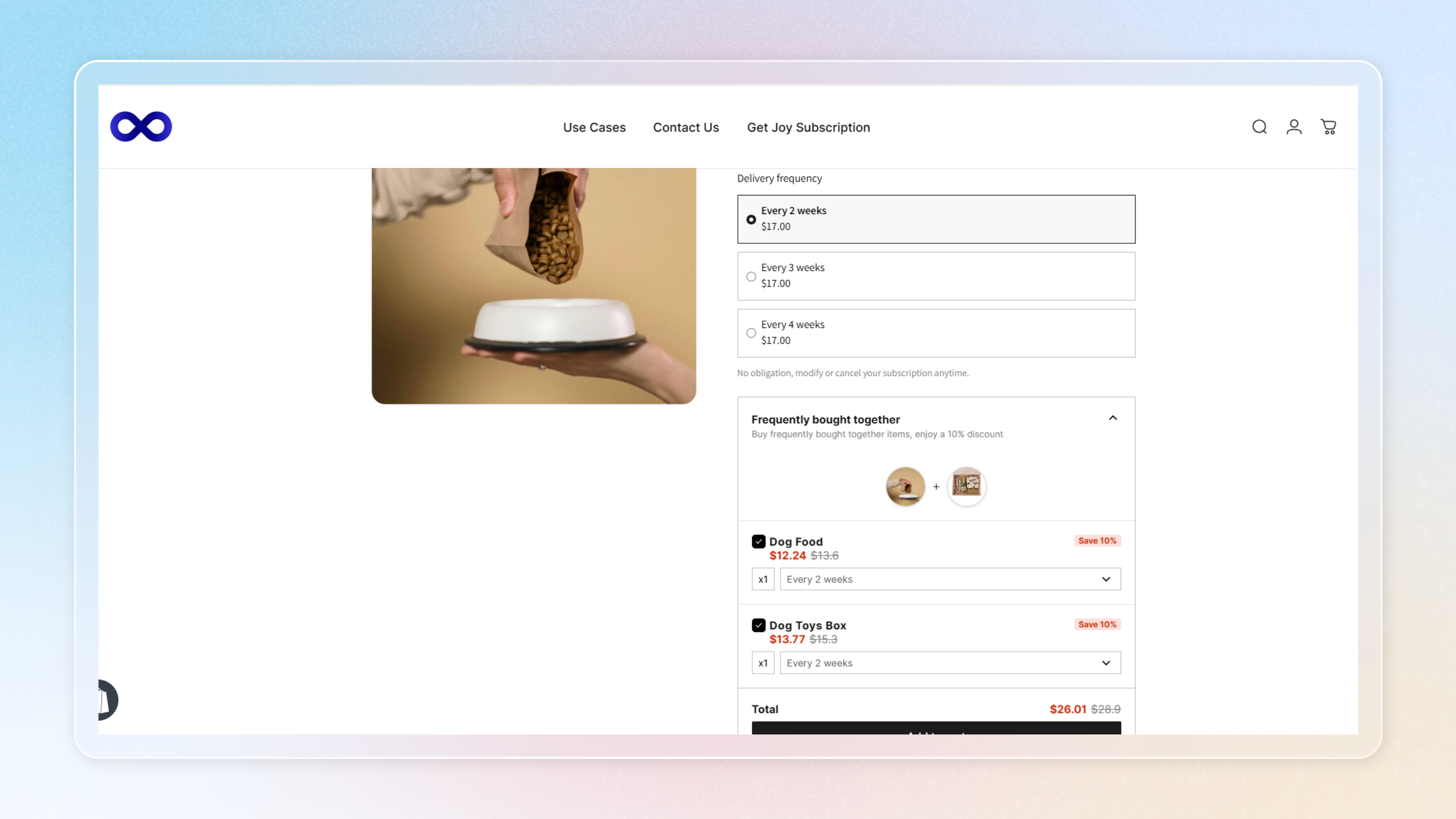 Product Bundles on Product Page